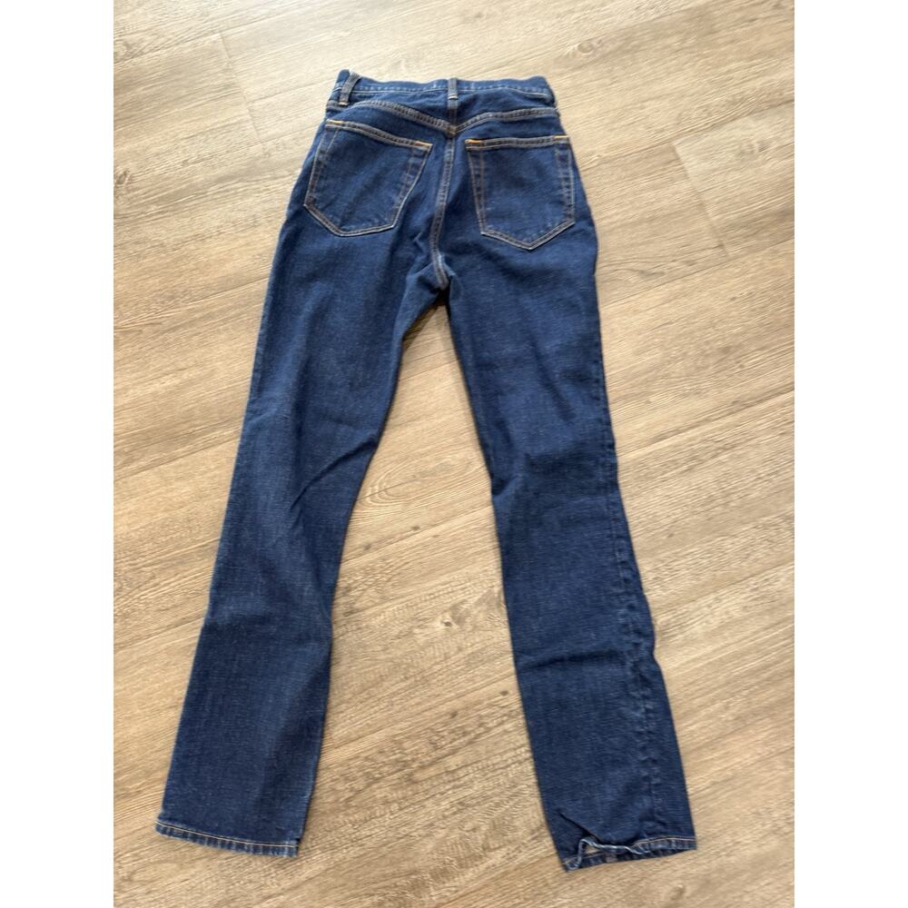 Abercrombie & Fitch 90's Slim Straight Ultra High Rise Size 6, 28 Dark Wash - Picture 6 of 6